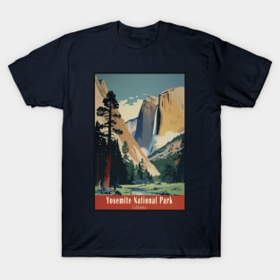 Yosemite National Park Vintage Travel Poster T-Shirt